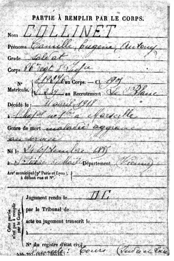 Camille Eugene Anthony COLLINET