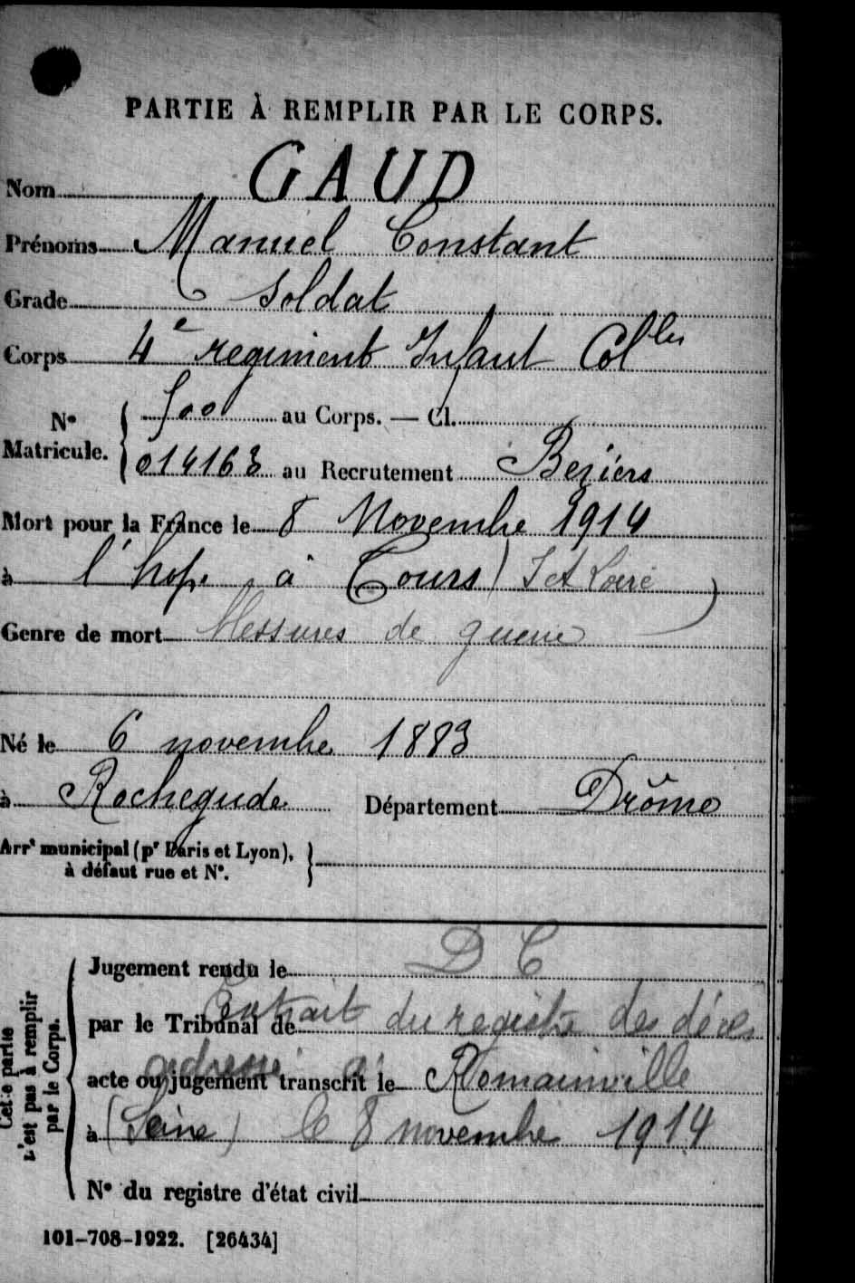 Manuel Constant  GAUD