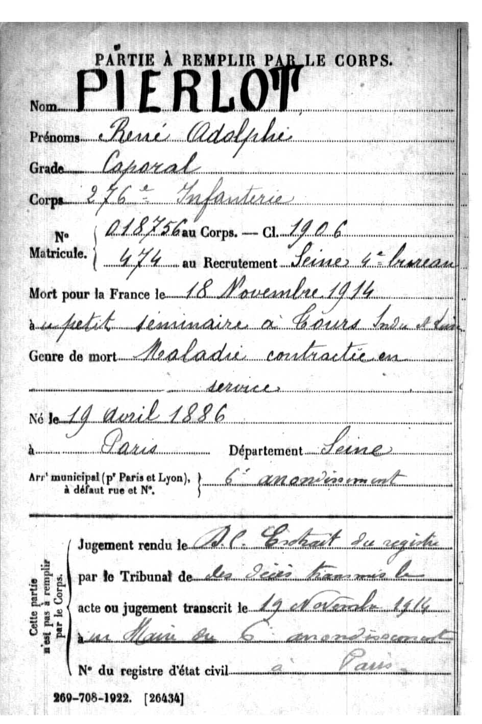 René Adolphe PIERLOT