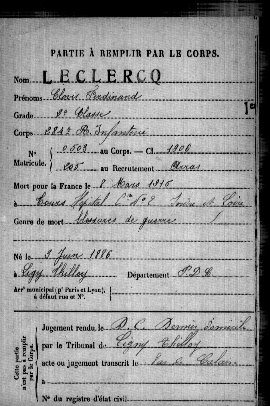 Clovis Ferdinand LECLERC