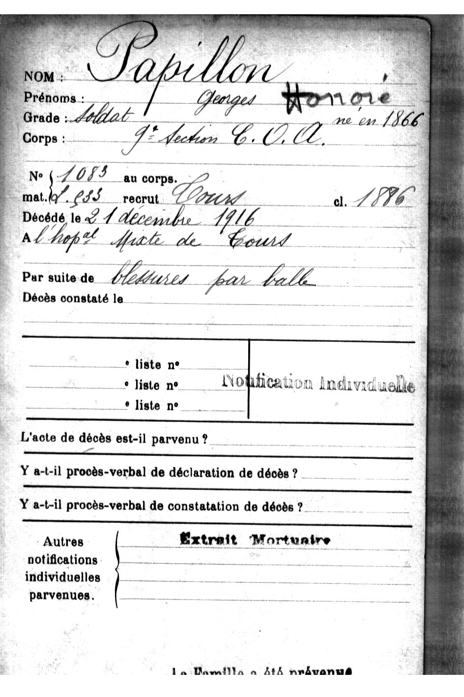Georges Honoré PAPILLON