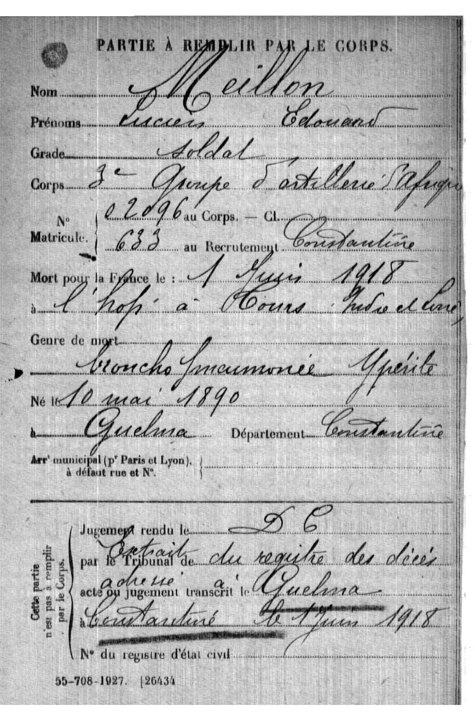 Lucien Edouard MEILLON