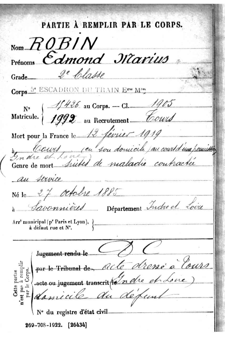 Edmond Marius ROBIN
